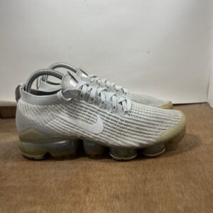 Nike Air VaporMax Flyknit 3 Men Size 7.5 White Pure Platinum clean