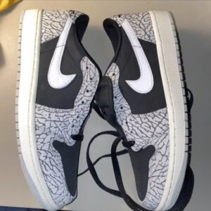 Air Jordan 1 Retro OG Low Black Cement US WOMENS 10.5