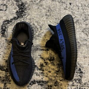 Adidas Yeezy Boost 350 V2 Men's Size 7 Dazzling Blue Black Shoes Sneakers GY7164