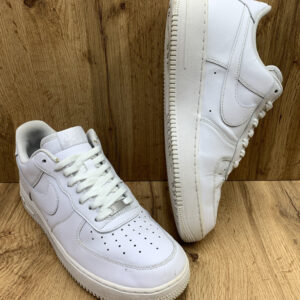 Nike Air Force 1 '07 Triple White Sneakers Low Top Athletic CW2288-111 Size 12