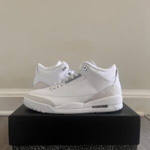 Jordan Air Jordan 3 Retro Pure Money White Leather Men's Sneakers CT8532-111