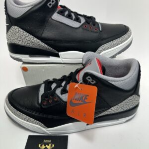 Nike Air Jordan 3 Retro Men's Size 8 'Black Cement' (2024) DN3707-010  No Lid