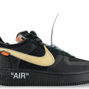 Size 10.5M/12W - Nike Air Force 1 Low Off-White Black White AO4606-001 Pre-Owned