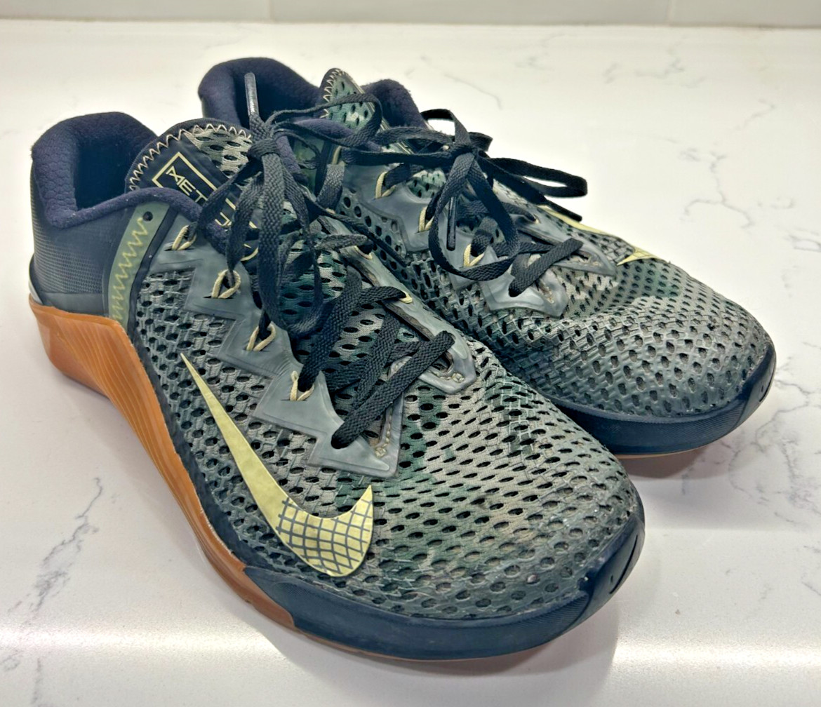 Nike Metcon 6 Men’s Size 8 Green Camo Gum CrossFit Trainers CK9388-032 Nike Metcon 6 Men’s Size 8 Green Camo Gum CrossFit Trainers CK9388-032 - Image 2