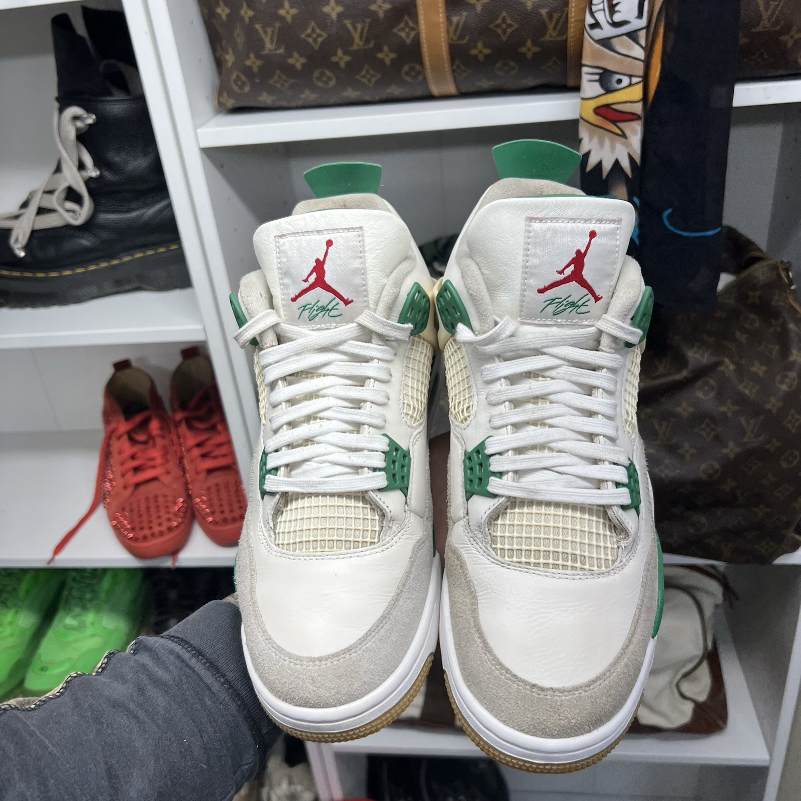 Nike Air Jordan 4 X SB Mid Retro Shoes Pine Green Men's DR5415-103 Size 10.5 Nike Air Jordan 4 X SB Mid Retro Shoes Pine Green Men's DR5415-103 Size 10.5 - Image 3