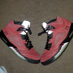 nike air jordan 5 retro raging bull red suede dd0587 600 men's size 11 og aj5