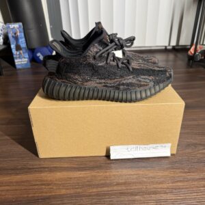 adidas yeezy boost 350 v2 mx rock gw3774 black brown primeknit low top sneakers