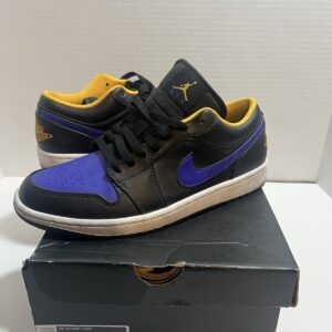 nike air jordan 1 low dark concord taxi 553558 075 men's size 9 shoes retro