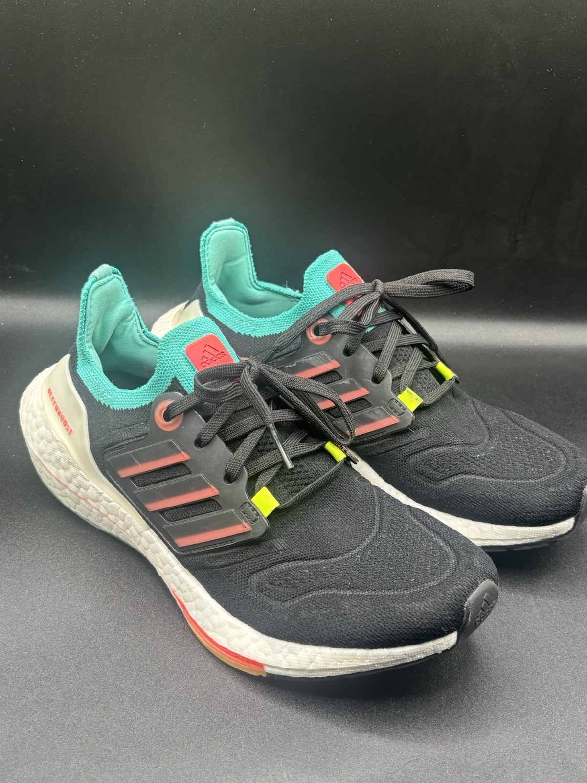 size 6.5 adidas ultraboost 22 black turbo mint size 6.5 adidas ultraboost 22 black turbo mint
