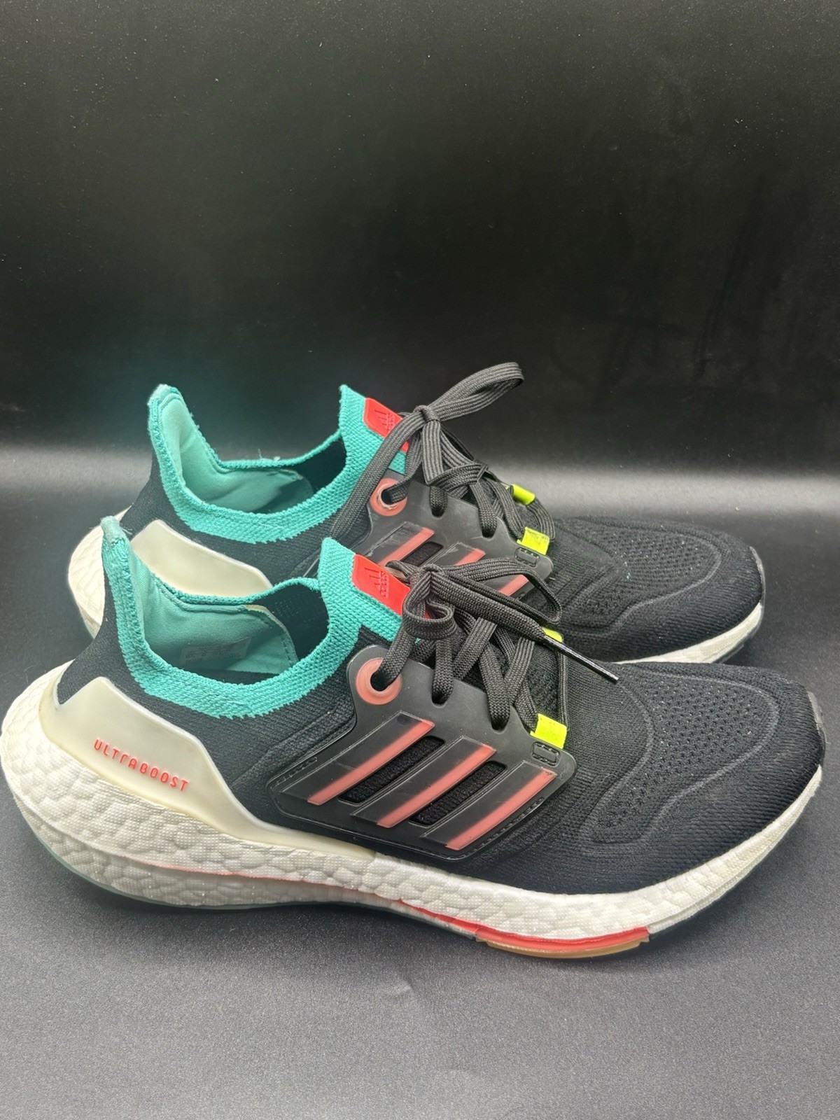 size 6.5 adidas ultraboost 22 black turbo mint size 6.5 adidas ultraboost 22 black turbo mint