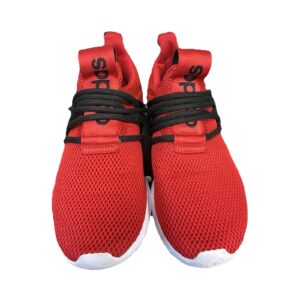 adidas red mesh low top lace up athletic sneakers fz5300 black white