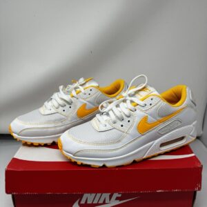 nike air max 90 white laser orange sz 10 [dh0276 100]
