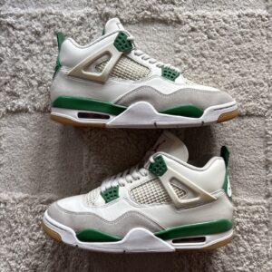 air jordan 4 retro x nike sb mid pine green size 10