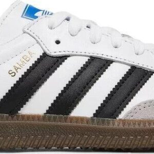 size 9.5 adidas samba og low white black gum