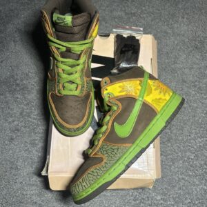 nike dunk high pro sb de la soul size 10 brown 305050 231 vintage 2006 pink box