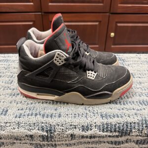 nike air jordan iv 4 men’s dmp black retro size 9.5