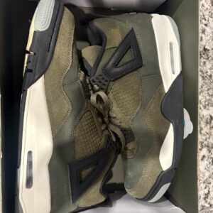 nike air jordan 4 retro se craft men sz 11 medium olive pale vanilla missing lid