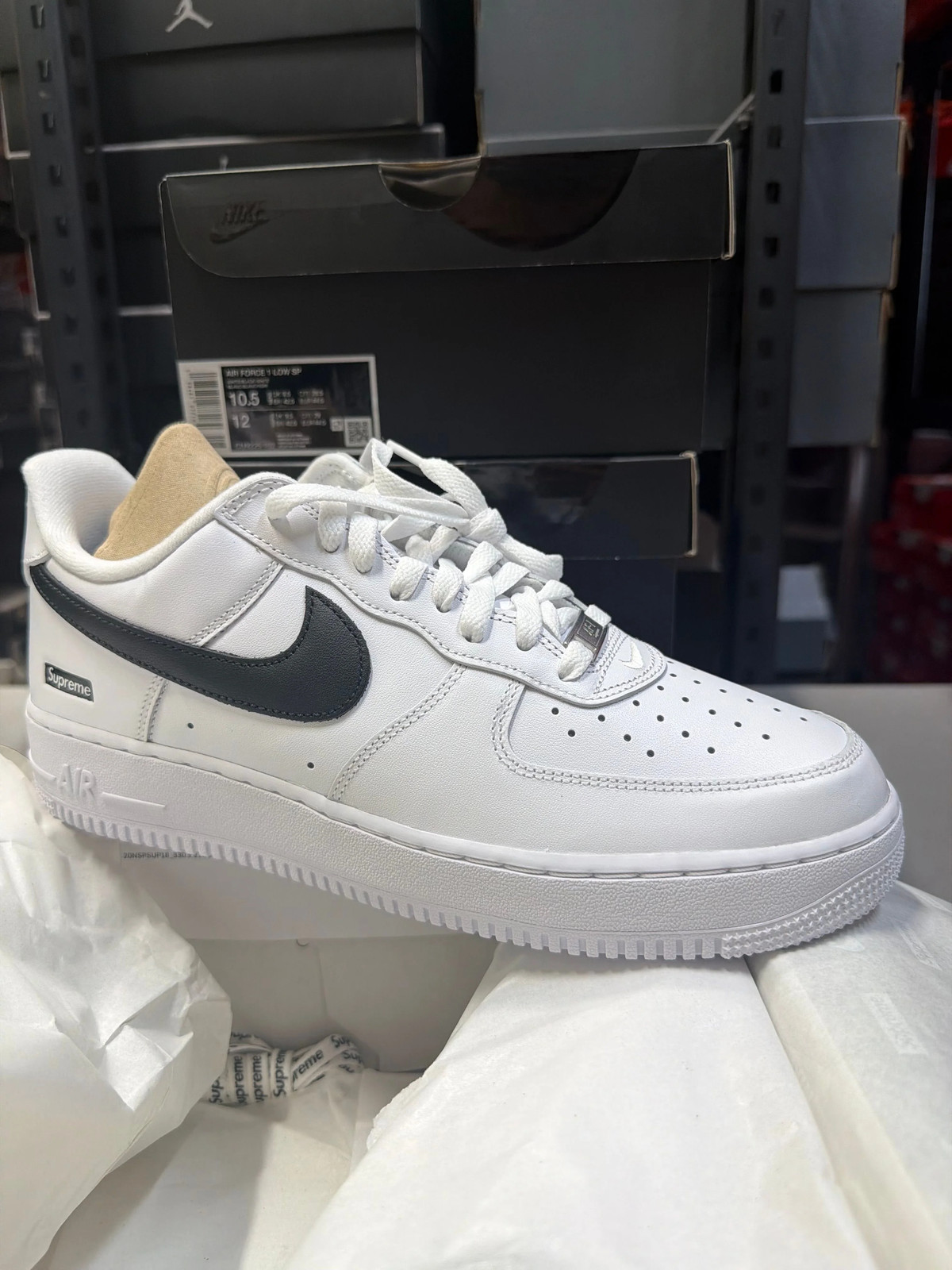 nike air force 1 low supreme white black nike air force 1 low supreme white black
