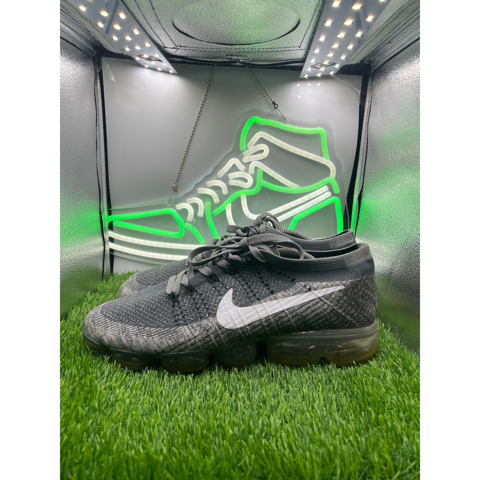 nike air vapormax flyknit mens size 12 running shoes oreo black 849558 002 nike air vapormax flyknit mens size 12 running shoes oreo black 849558 002
