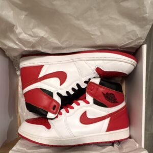 jordan air jordan 1 high top heritage 555088 161 white/red/black new