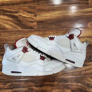 size 10.5 air jordan 4 retro red metallic