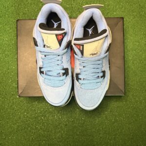 size 4 air jordan 4 retro mid university blue brand new with box.