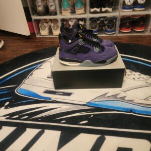 mens air jordan 4 retro lakers lakeshow imperial purple fv5029 500 size 9