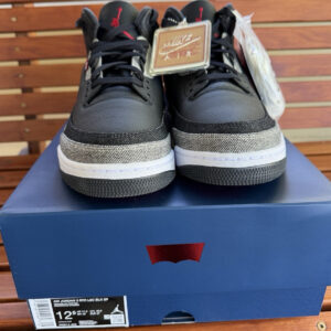 jordan air jordan 3 levi's black denim retro sp ir0914 400 men's sneakers
