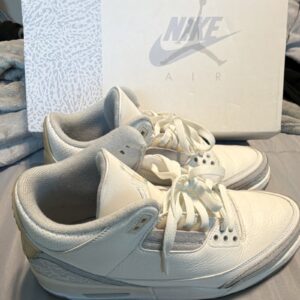 jordan air jordan 3 retro craft ivory grey mist cream fj9479 100 leather upper