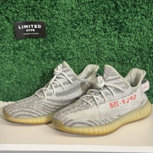 size 11m/12.5w adidas yeezy boost 350 v2 blue tint (used, rep box) b37571 pre