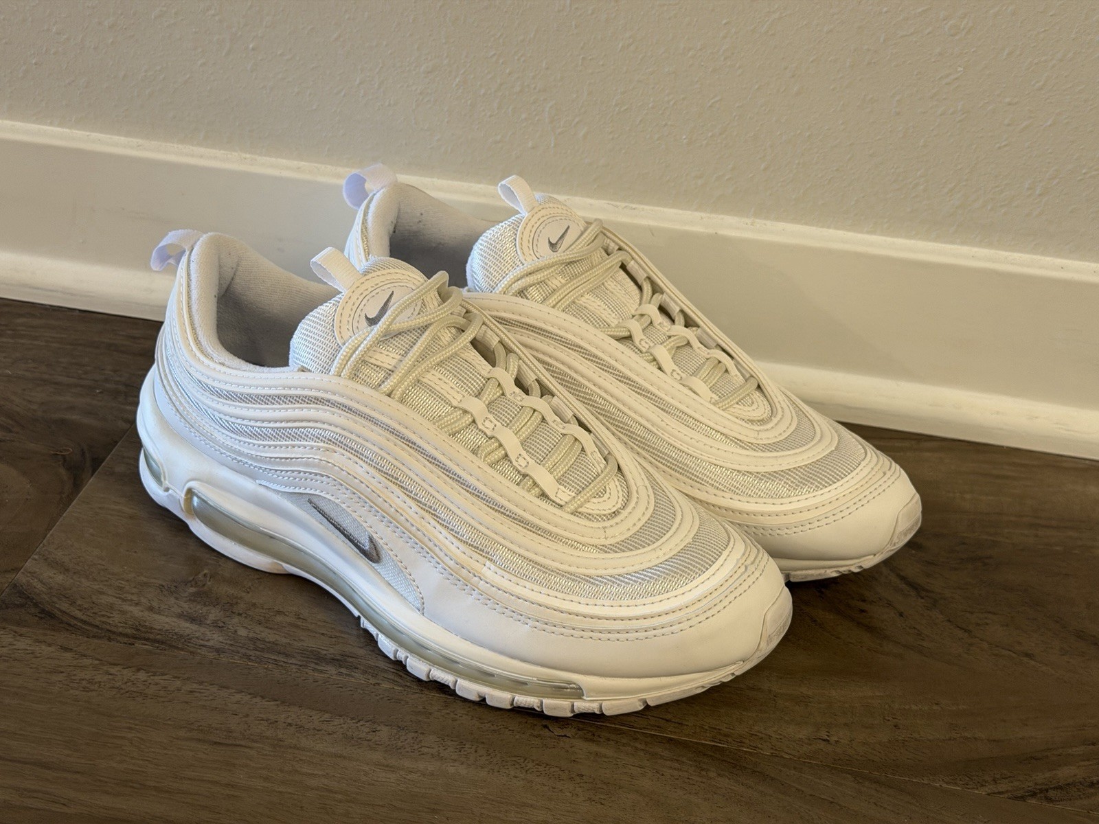 nike air max 97 next nature triple white 921826 101 men size 8.5 shoes sneakers nike air max 97 next nature triple white 921826 101 men size 8.5 shoes sneakers