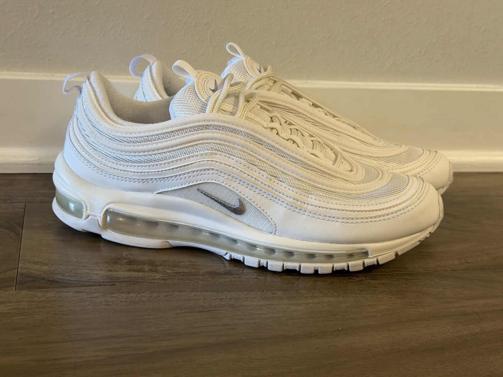 nike air max 97 next nature triple white 921826 101 men size 8.5 shoes sneakers nike air max 97 next nature triple white 921826 101 men size 8.5 shoes sneakers