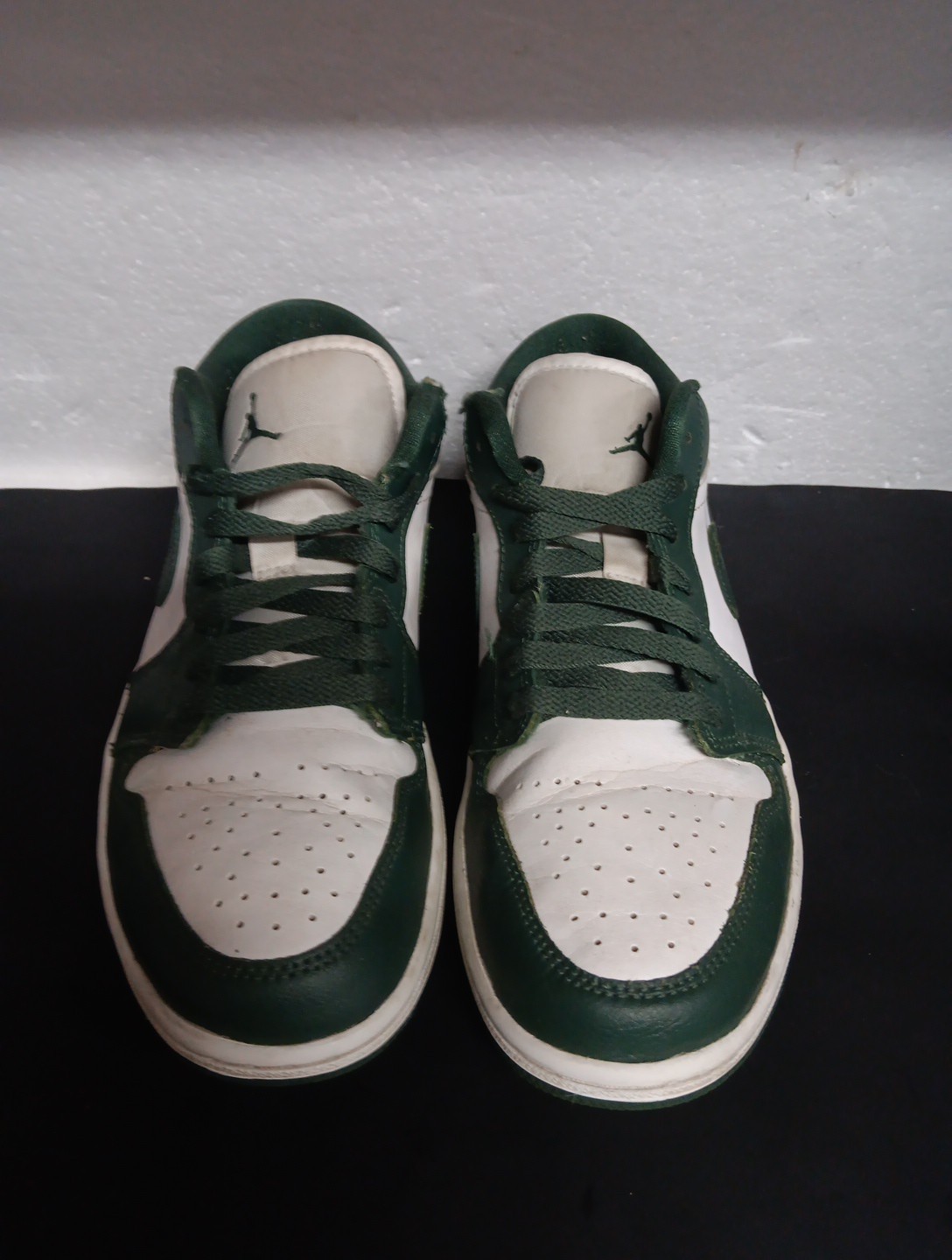 jordan air jordan 1 low pine green black white leather sneaker 2023 jordan air jordan 1 low pine green black white leather sneaker 2023