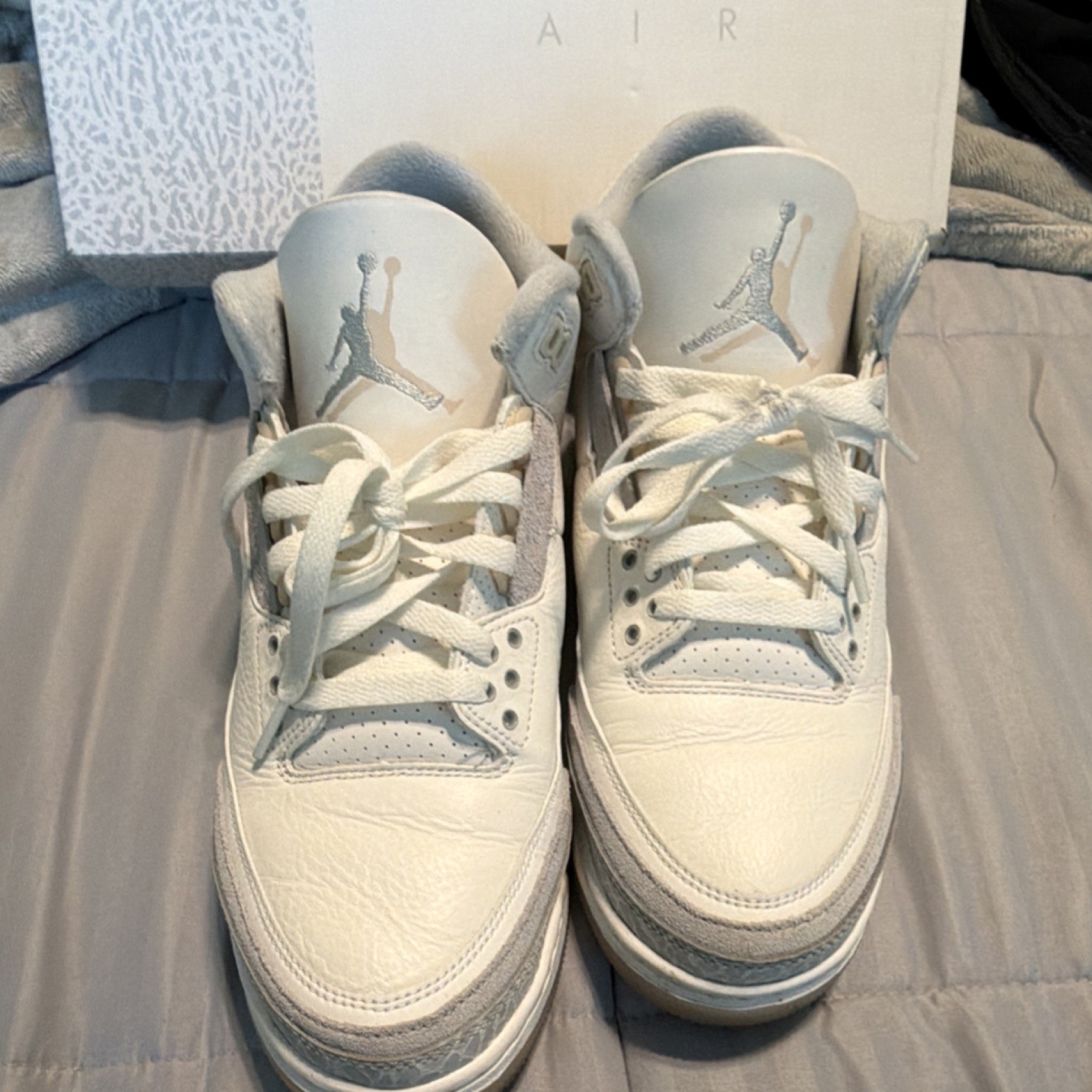 jordan air jordan 3 retro craft ivory grey mist cream fj9479 100 leather upper jordan air jordan 3 retro craft ivory grey mist cream fj9479 100 leather upper