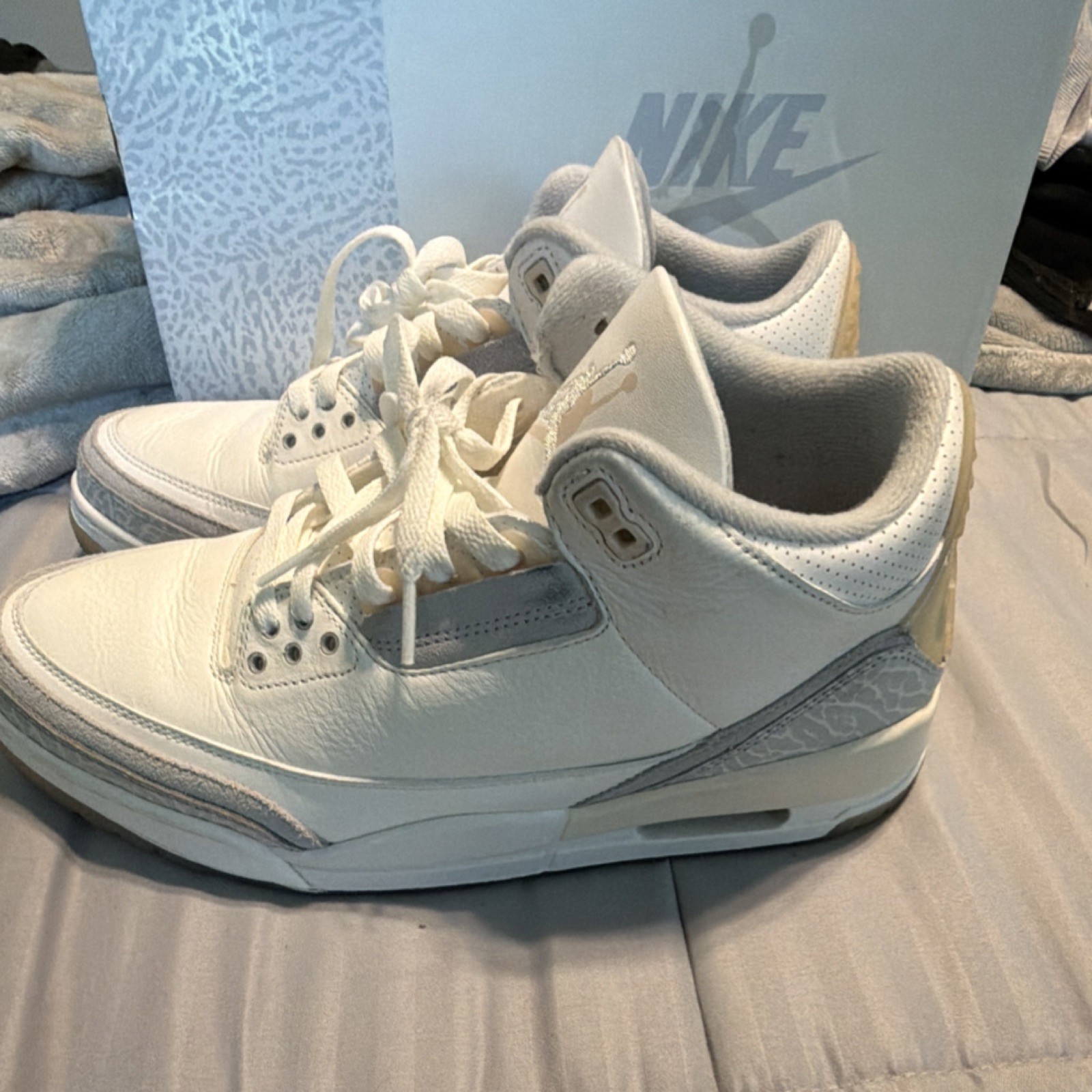 jordan air jordan 3 retro craft ivory grey mist cream fj9479 100 leather upper jordan air jordan 3 retro craft ivory grey mist cream fj9479 100 leather upper