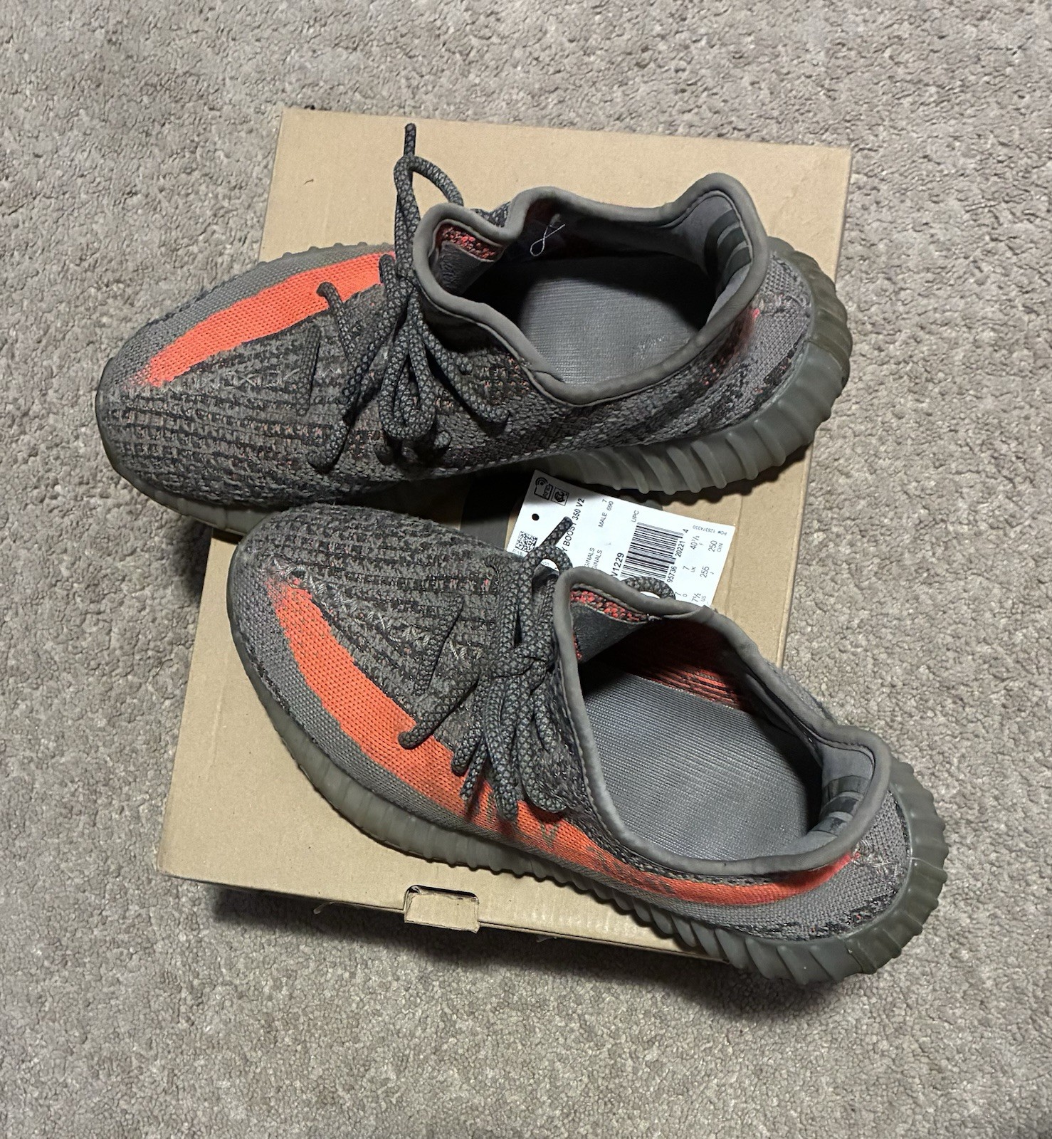 adidas yeezy boost 350 v2 beluga gray men's size 7.5. bb1826 adidas yeezy boost 350 v2 beluga gray men's size 7.5. bb1826
