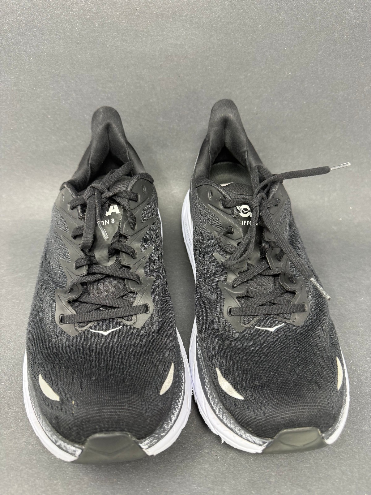 hoka one one clifton 8 black white athletic running shoes 1119393 mens 11 d hoka one one clifton 8 black white athletic running shoes 1119393 mens 11 d