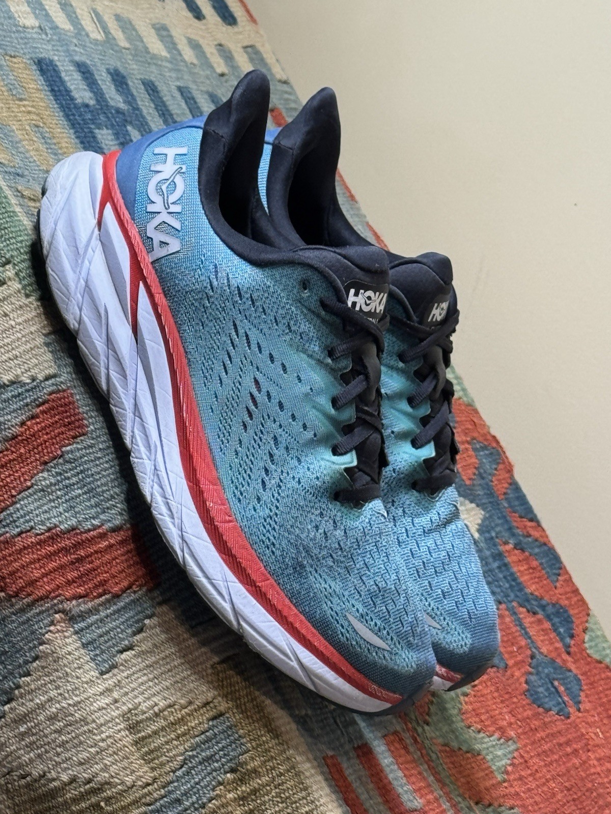 hoka clifton 8 'real teal aquarelle' men’s size 10 d 1119393rtar running shoes hoka clifton 8 'real teal aquarelle' men’s size 10 d 1119393rtar running shoes