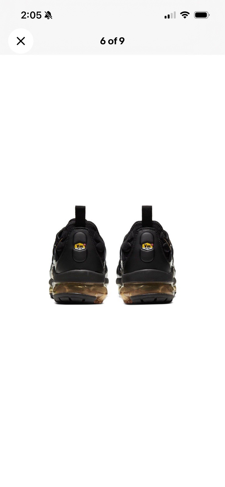 nike air vapormax plus black gold cw7299 001 mens size 11.5 new ships today nike air vapormax plus black gold cw7299 001 mens size 11.5 new ships today