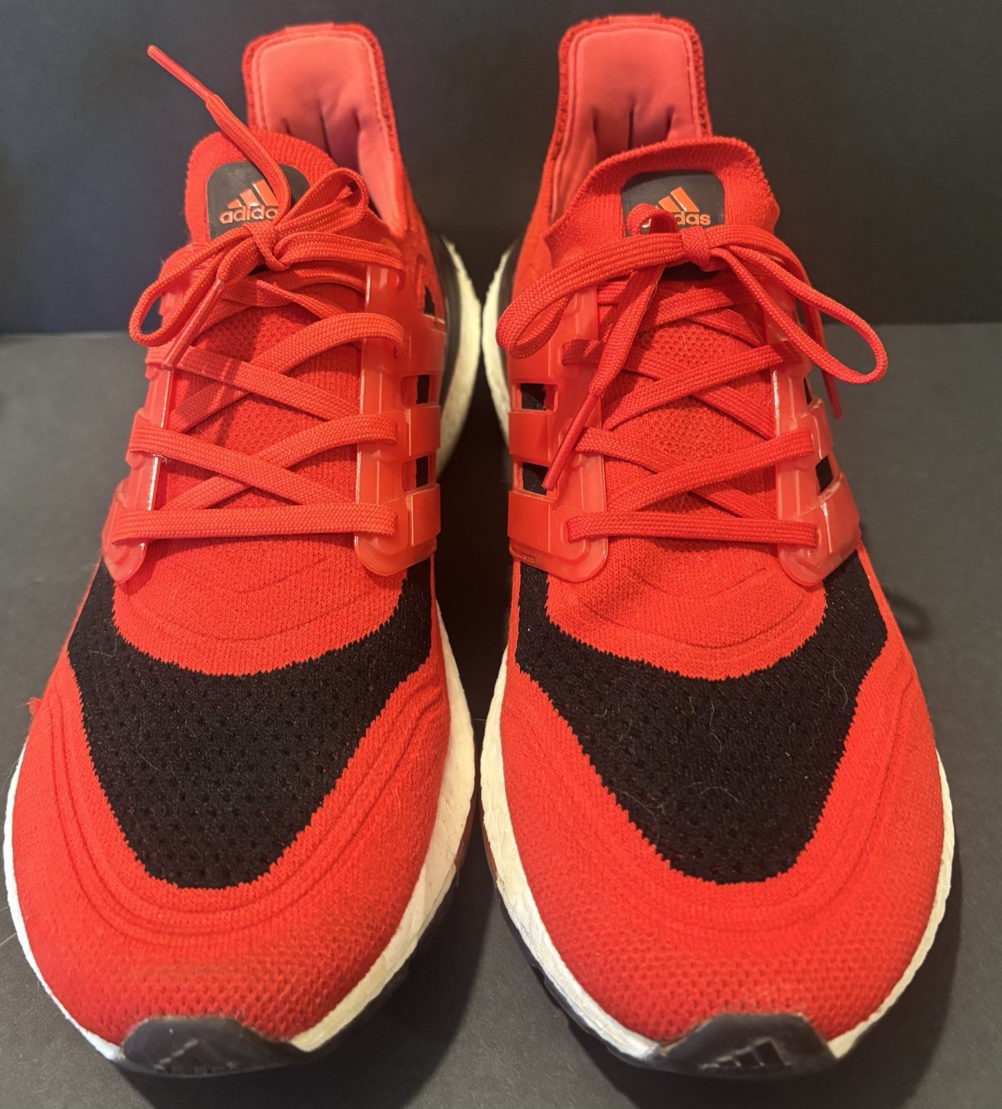 adidas ultraboost 21 men's size 10.5 running shoes sneakers red black adidas ultraboost 21 men's size 10.5 running shoes sneakers red black