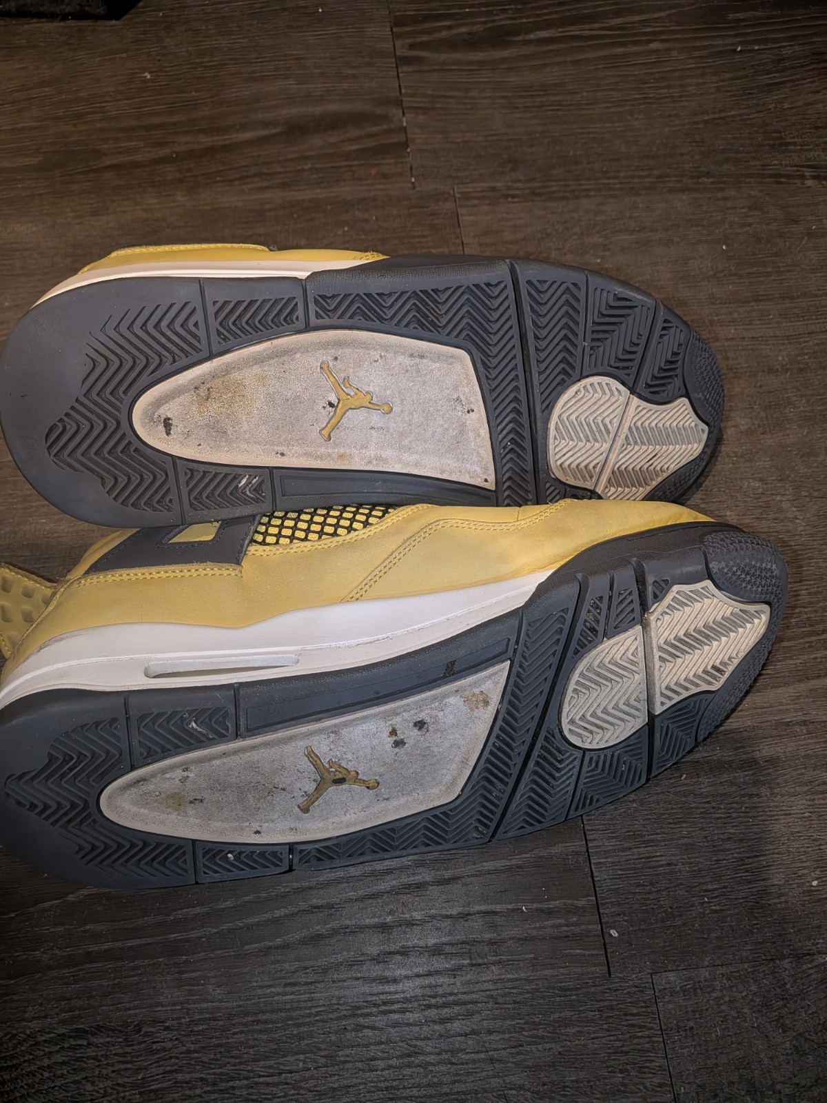 jordan air jordan 4 retro lightning yellow black white men's low top sneakers jordan air jordan 4 retro lightning yellow black white men's low top sneakers