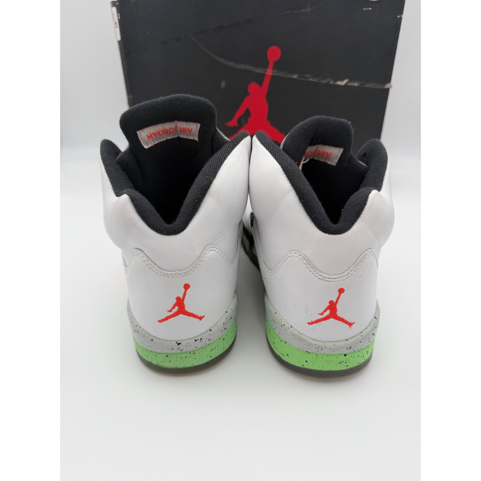 air jordan 5 retro pro stars white poison green infrared 136027 115 mens size 11 air jordan 5 retro pro stars white poison green infrared 136027 115 mens size 11