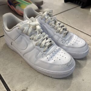nike air force 1 '07 white men's low top triple white athletic shoes sz 9.5