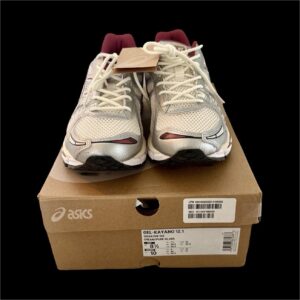 asics gel kayano 12.1 cream pure silver 1203a759 102 sz 8.5 ds new in box