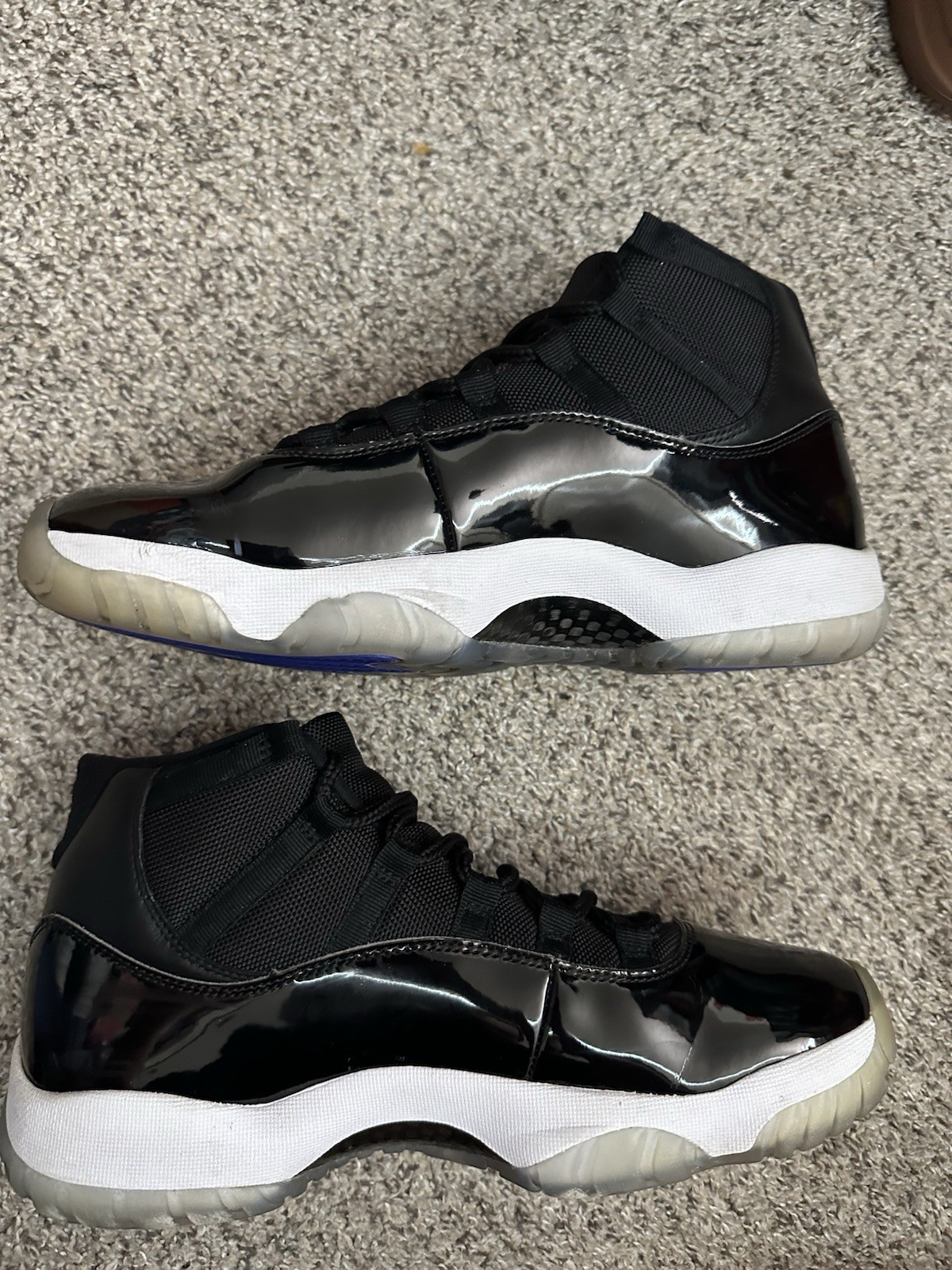 air jordan 11 retro high space jam black blue win white size 10.5 air jordan 11 retro high space jam black blue win white size 10.5