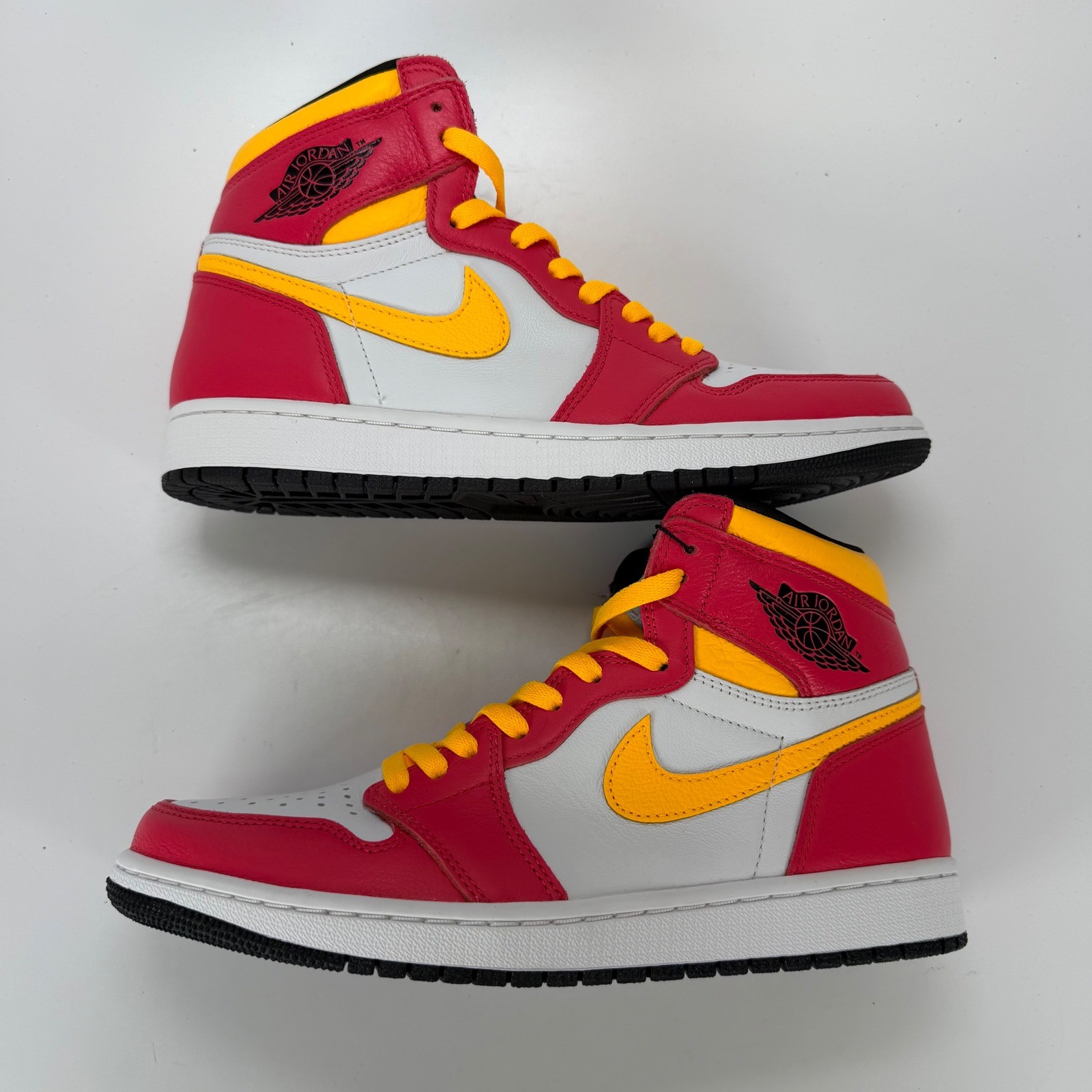 nike air jordan 1 retro high og fusion red white yellow 555088 603 mens 9.5 nike air jordan 1 retro high og fusion red white yellow 555088 603 mens 9.5