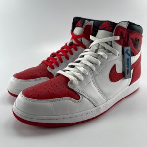 nike air jordan 1 retro high og heritage white red black 555088 161 mens 14