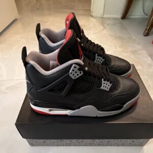 jordan air jordan 4 retro bred reimagined fv5029 006 black red men's sneaker