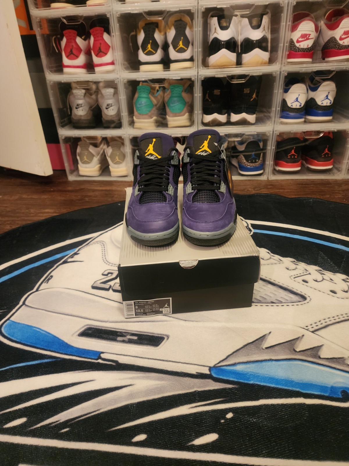 mens air jordan 4 retro lakers lakeshow imperial purple fv5029 500 size 9 mens air jordan 4 retro lakers lakeshow imperial purple fv5029 500 size 9