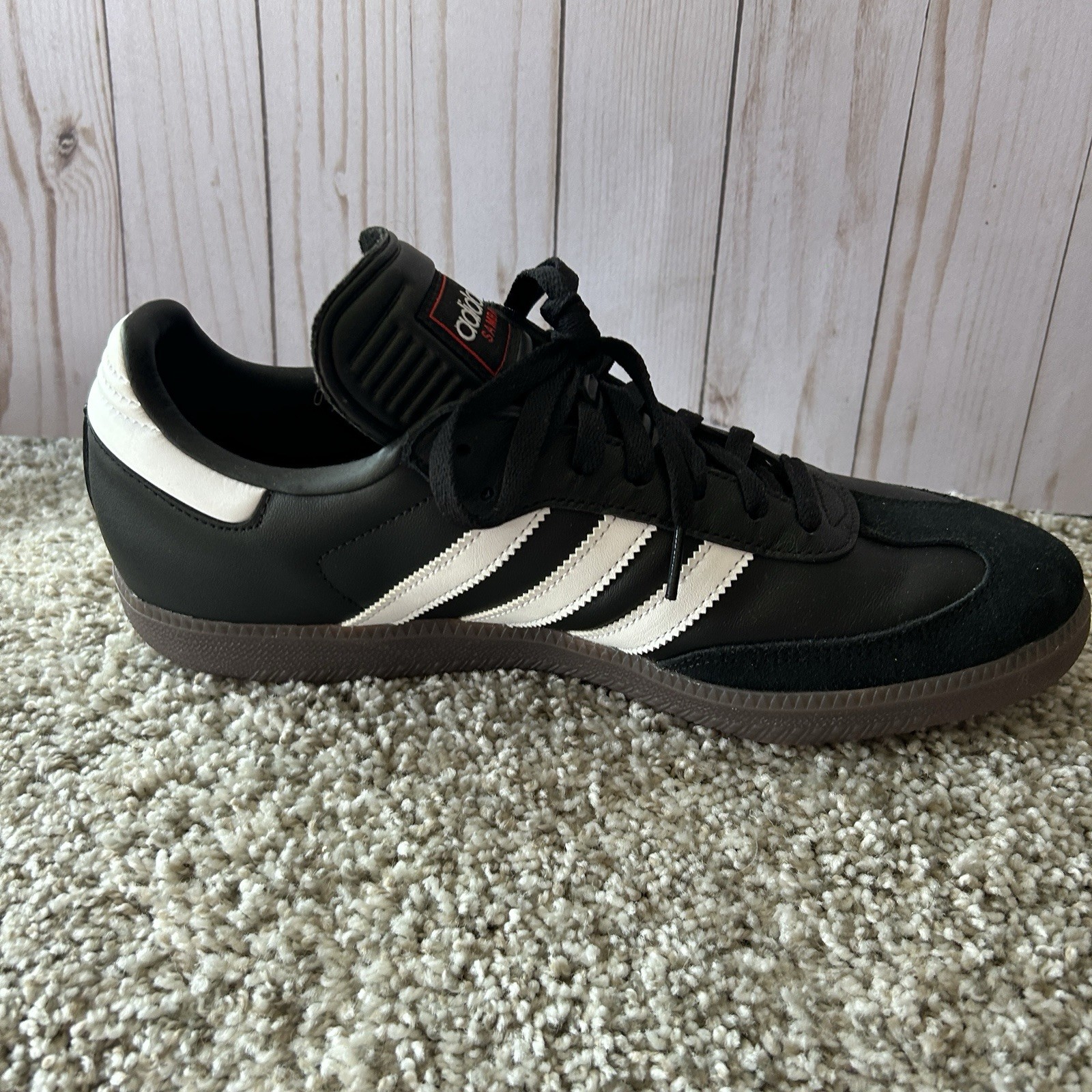 men's adidas samba classic black/white/black size 11.5 left shoe only men's adidas samba classic black/white/black size 11.5 left shoe only